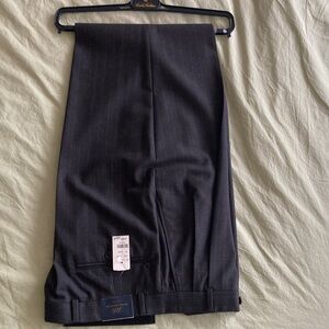 Brooks Brothers Charcoal Pinstripe Dress Pants